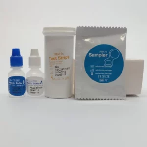 Glucoa1C Kit de Prueba de Glicohemoglobina caja con 12 piezas
